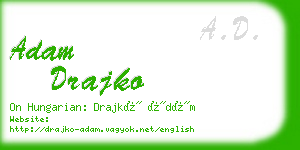 adam drajko business card